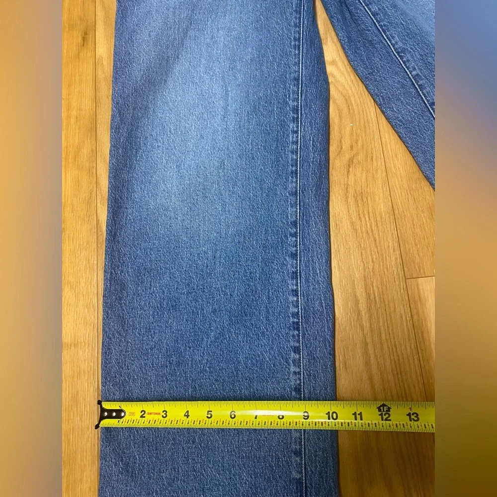 Madewell Wide-Leg Jeans in Medium Blue Wash - Picture 9 of 11